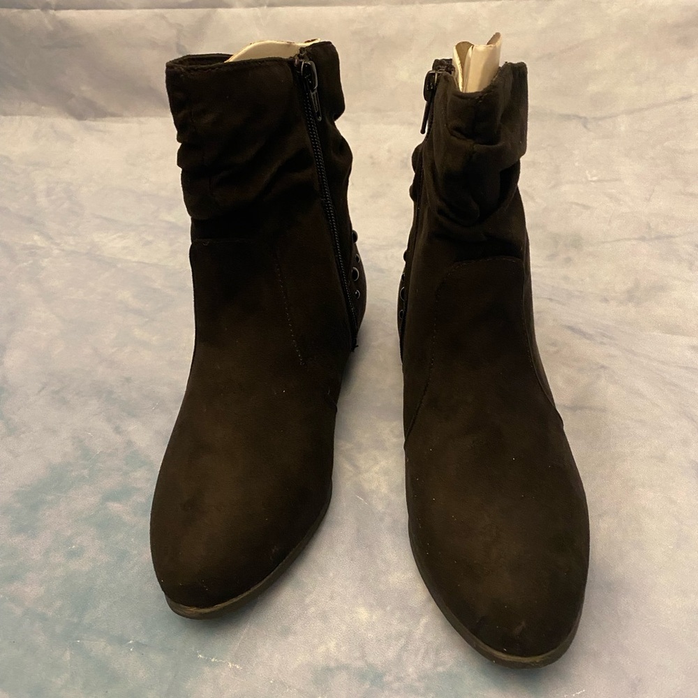 Angelica Black Ankle Booties